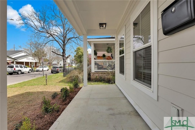 view of patio / terrace featuring covered porch