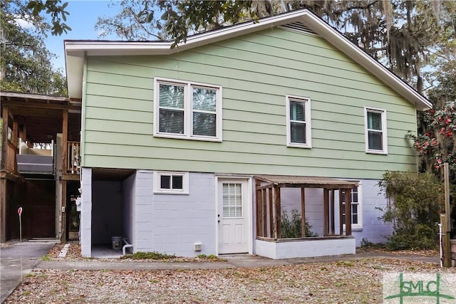 view of rear view of house