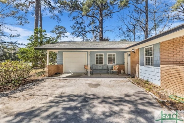 exterior space with driveway