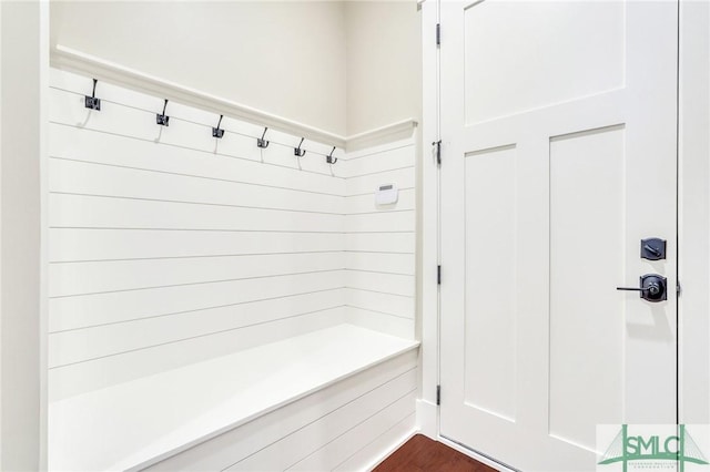126 Carapace Ct, Richmond Hill, GA 31324 - mudroom featuring dark wood-style flooring
