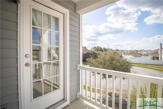 view of balcony