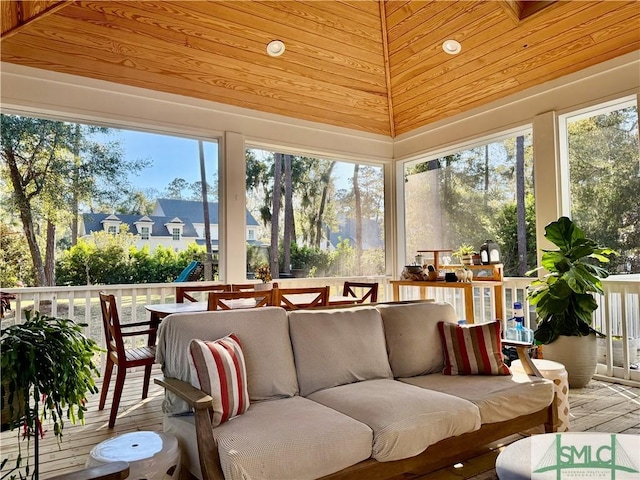 view of sunroom / solarium