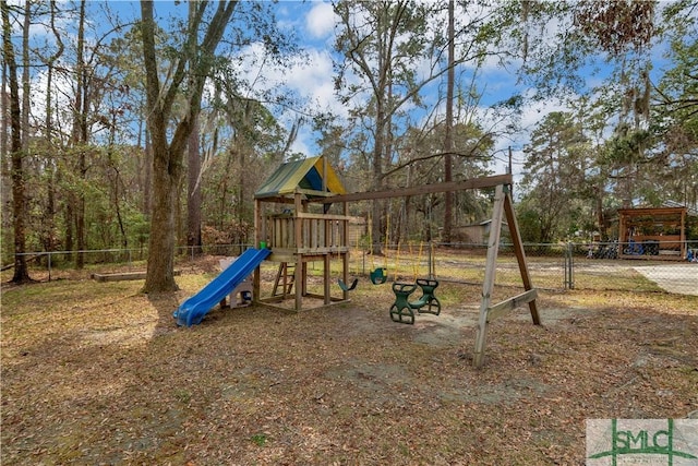 181 Kolic Helmey Rd, Guyton, GA 31312 - view of jungle gym featuring fence