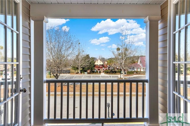 view of balcony