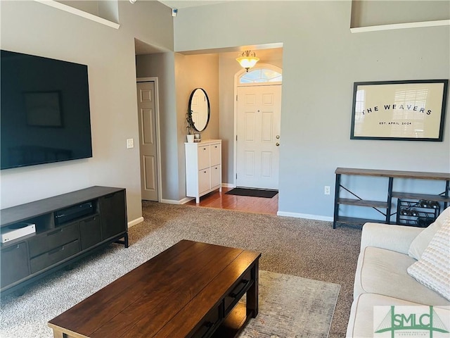 270 Lancaster Way, Richmond Hill, GA 31324 - carpeted living room featuring baseboards