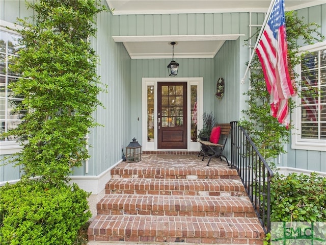 5 Flying Jib Ln, Savannah, GA 31411 - doorway to property with a porch