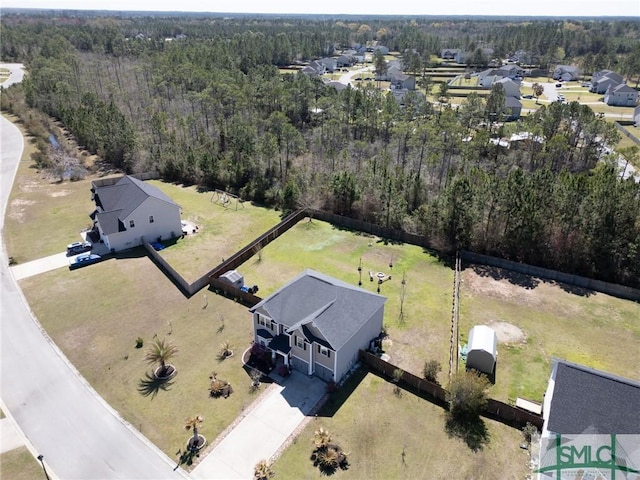 126 NE Owens St, Ludowici, GA 31316 - bird's eye view featuring a view of trees