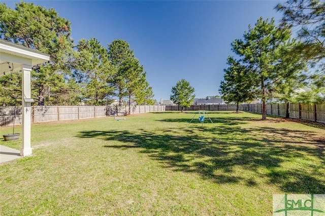 55 Saddlebrush Rd, Ellabell, GA 31308 - view of yard featuring a fenced backyard