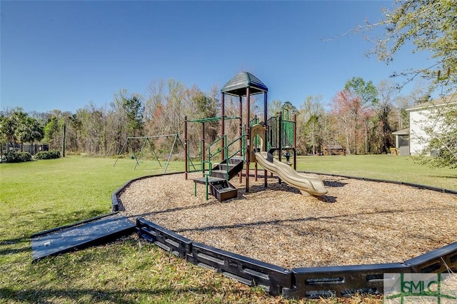55 Saddlebrush Rd, Ellabell, GA 31308 - community play area featuring a lawn