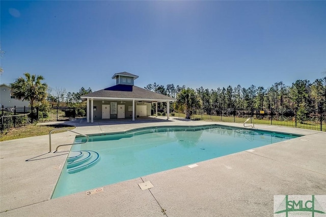 55 Saddlebrush Rd, Ellabell, GA 31308 - pool featuring fence and a patio