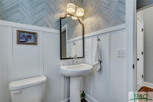 half bath with toilet