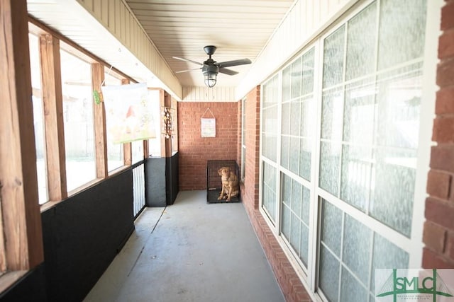 350 Clark St, Richmond Hill, GA 31324 - sunroom featuring ceiling fan