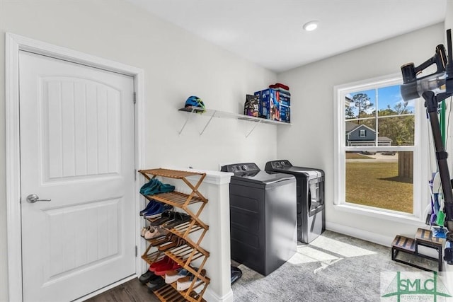 52 Shoefstall St, Port Wentworth, GA 31407 - laundry room with washing machine and clothes dryer and laundry area