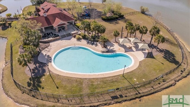 52 Shoefstall St, Port Wentworth, GA 31407 - view of pool featuring fence and a patio