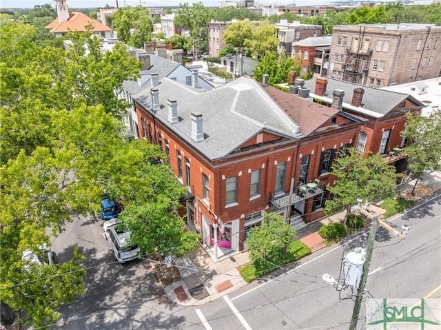 417 Whitaker St, Savannah, GA 31401 - drone / aerial view
