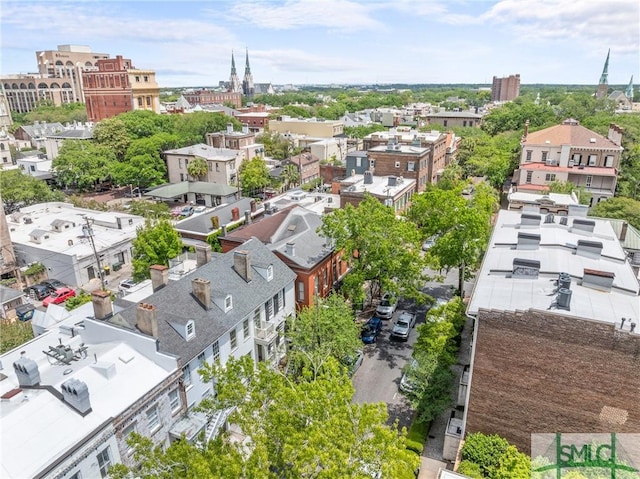 417 Whitaker St, Savannah, GA 31401 - bird's eye view