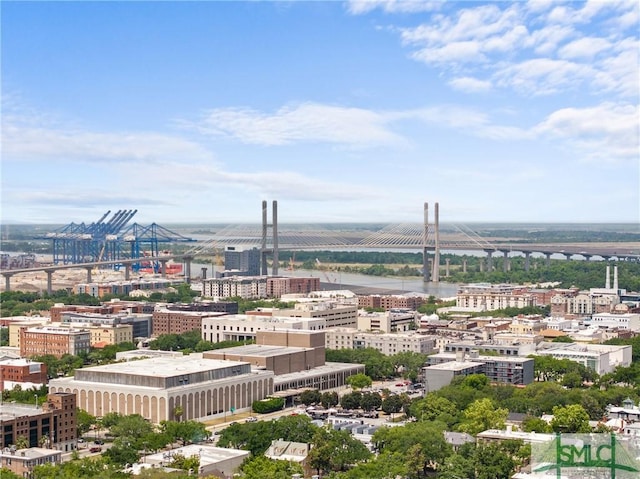 417 Whitaker St, Savannah, GA 31401 - view of urban area featuring a notable bridge and a large body of water