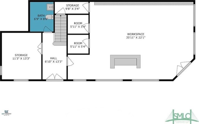 417 Whitaker St, Savannah, GA 31401 - floor plan / room layout