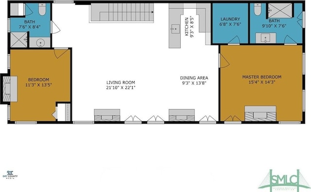 417 Whitaker St, Savannah, GA 31401 - property floor plan