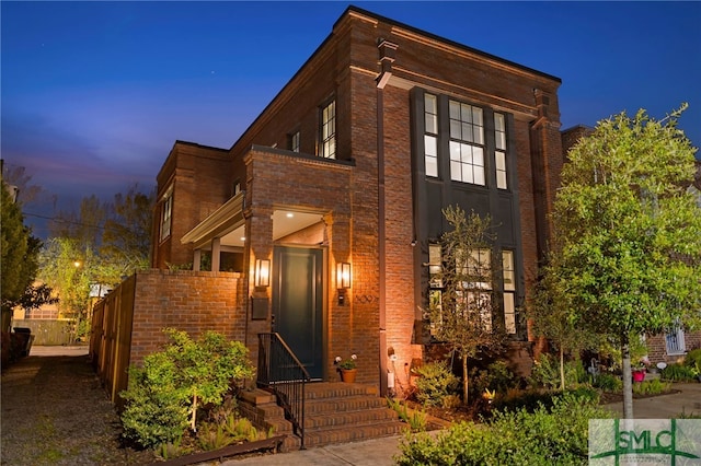 5091/2 Tattnall St, Savannah, GA 31401 - view of front of home featuring brick siding and fence