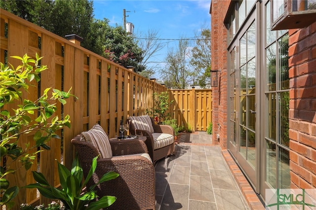 5091/2 Tattnall St, Savannah, GA 31401 - view of patio with a fenced backyard