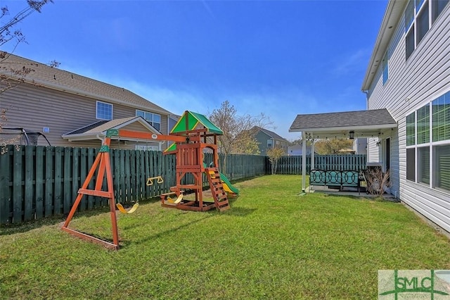 95 Glen Way, Richmond Hill, GA 31324 - view of yard with a playground
