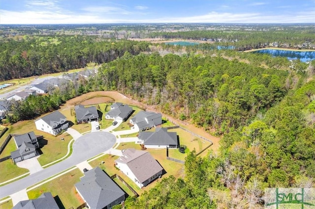 82 Rimmon Ct, Richmond Hill, GA 31324 - bird's eye view featuring a wooded view and a residential view