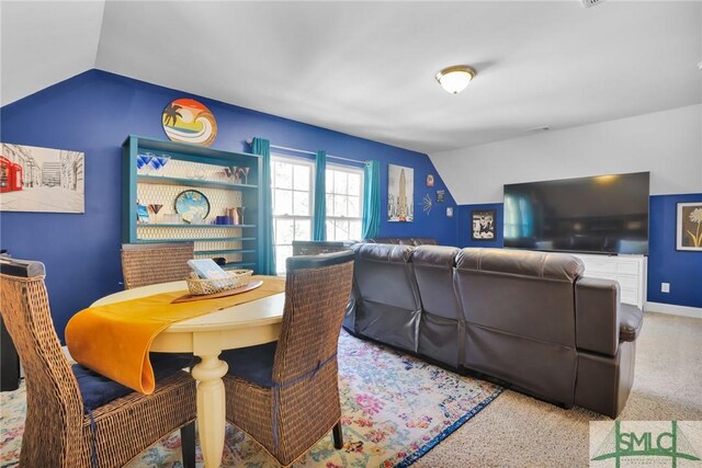 93 Bradford Pear Dr, Richmond Hill, GA 31324 - carpeted dining room featuring lofted ceiling