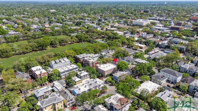 909 Howard St, Savannah, GA 31401 - drone / aerial view with a residential view