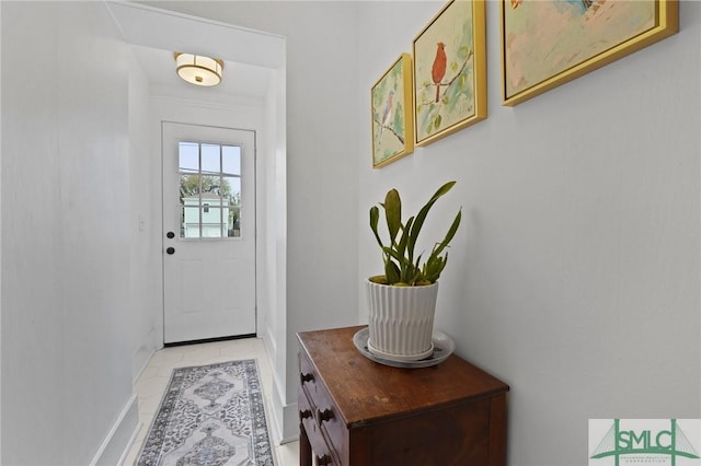 306 E Victory Dr, Savannah, GA 31405 - entryway with baseboards and light tile patterned floors