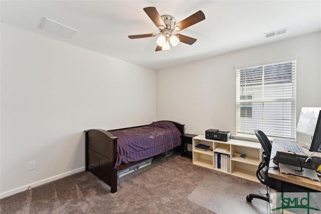 148 Spring Hill Dr, Richmond Hill, GA 31324 - bedroom with carpet flooring, baseboards, and visible vents