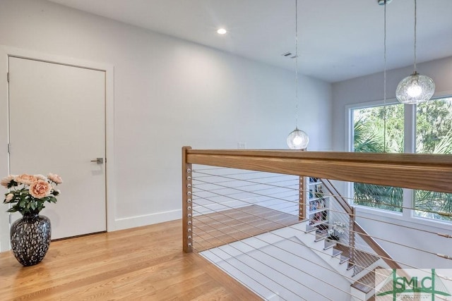 28 Delegal Rd, Savannah, GA 31411 - interior space featuring baseboards, light wood-style floors, and recessed lighting