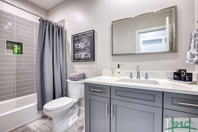 28 Delegal Rd, Savannah, GA 31411 - bathroom with shower / tub combo, toilet, and vanity