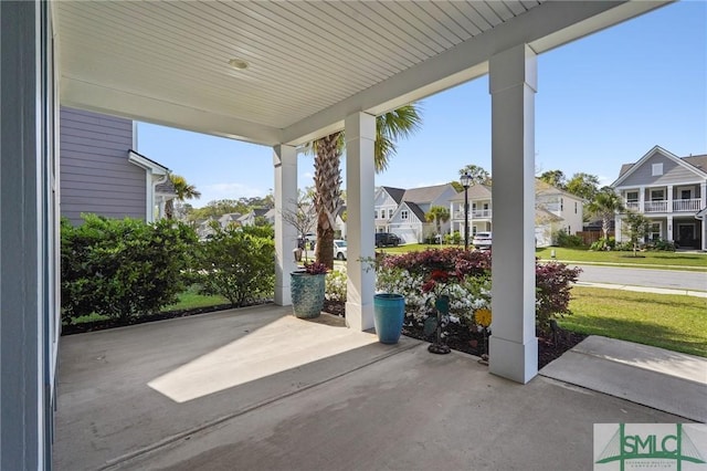 126 Canter Ct, Savannah, GA 31406 - view of patio featuring a residential view