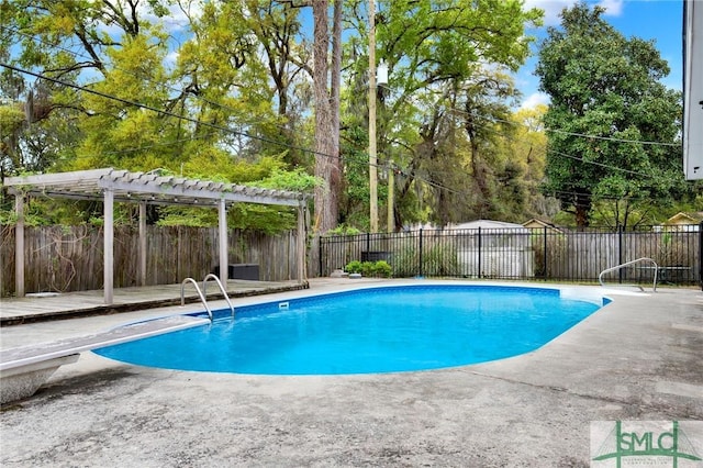 13 Burnt Tree Rd, Savannah, GA 31419 - view of pool with a pergola, a fenced backyard, and a patio area