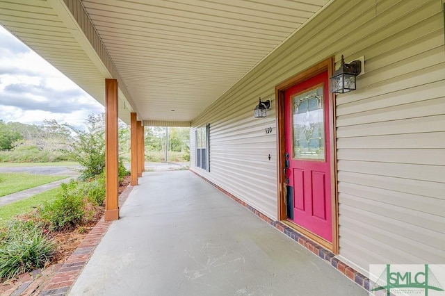 view of patio / terrace featuring a porch