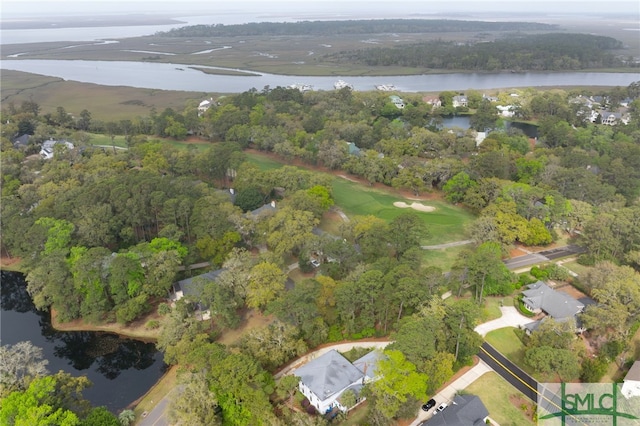57 Delegal Rd, Savannah, GA 31411 - drone / aerial view featuring a water view