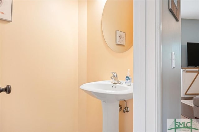 bathroom with a sink
