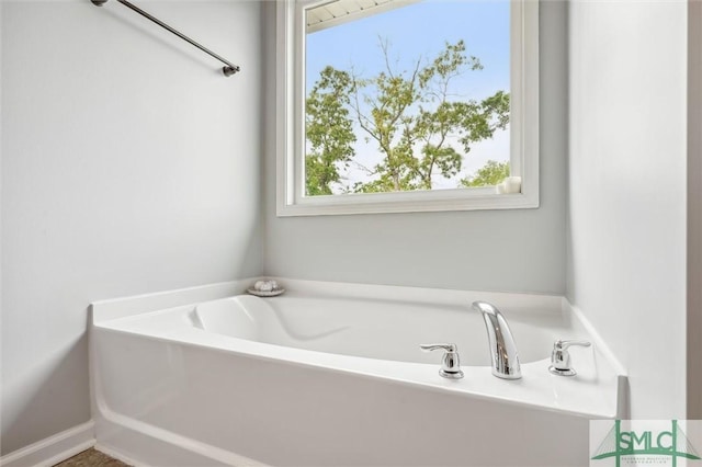 full bath with a bath
