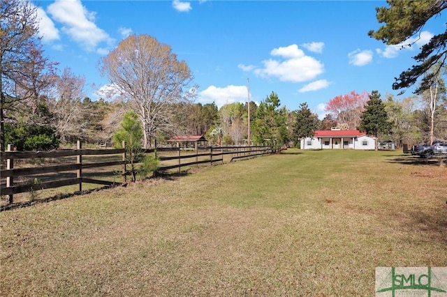 1505 Wilson Rd, Brooklet, GA 30415 - view of yard featuring fence and a rural view