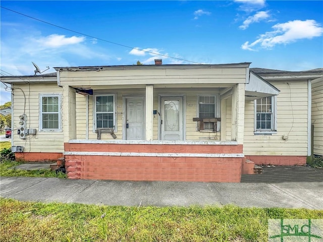 bungalow-style house with a porch
