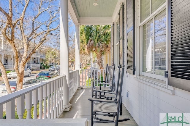 balcony with a porch