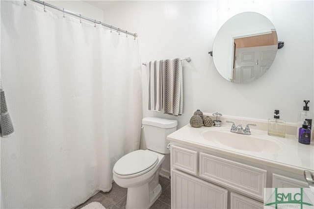 69 Brown Pelican Dr, Savannah, GA 31419 - bathroom featuring tile patterned flooring, vanity, and toilet