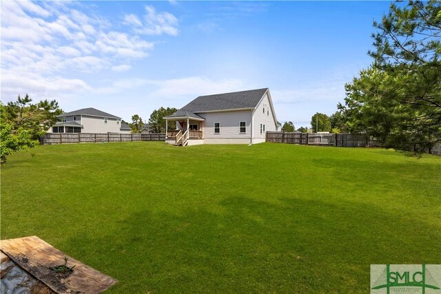 40 Saddlebrush Rd, Ellabell, GA 31308 - view of yard with a fenced backyard