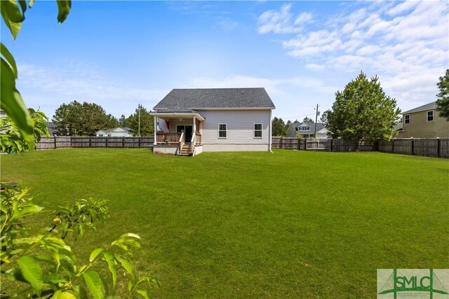 40 Saddlebrush Rd, Ellabell, GA 31308 - view of yard featuring a fenced backyard