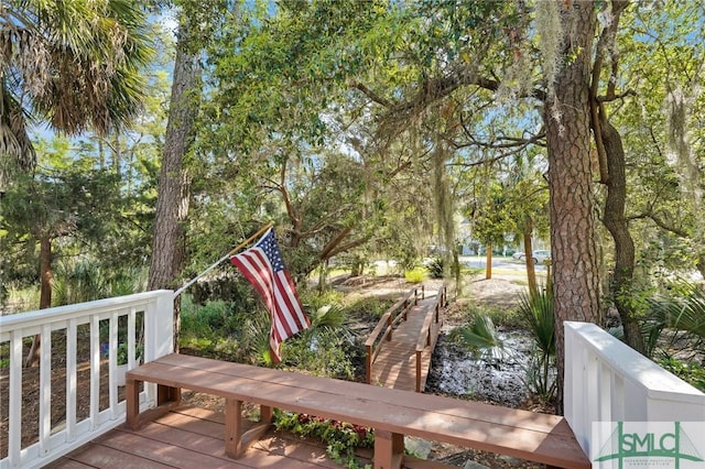 116 Brevard Ct, Savannah, GA 31410 - view of wooden deck