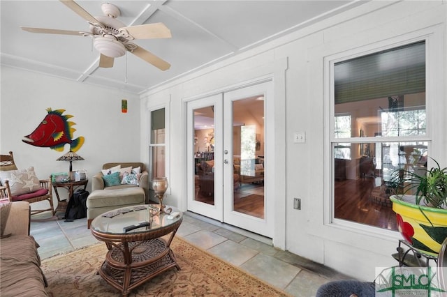 116 Brevard Ct, Savannah, GA 31410 - sunroom featuring french doors