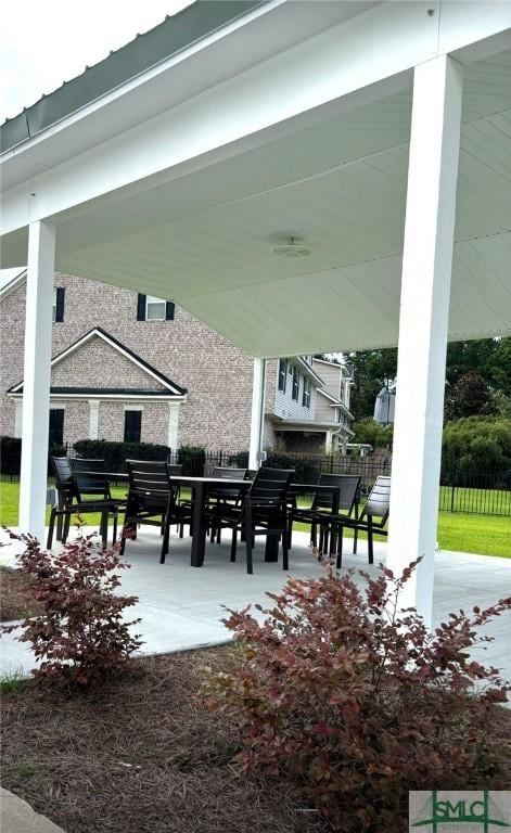 226 Ventura Pl, Pooler, GA 31322 - view of patio featuring fence and outdoor dining area