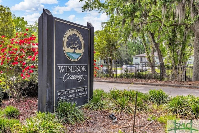 12510 White Bluff Rd Unit 1406, Savannah, GA 31419 - community sign with fence