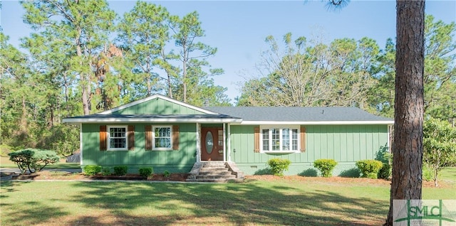 3411 Ponderosa Rd, Portal, GA 30450 - single story home with a front yard and crawl space